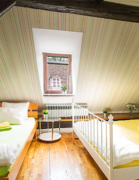 hostel centar zagreb - twin bed soba